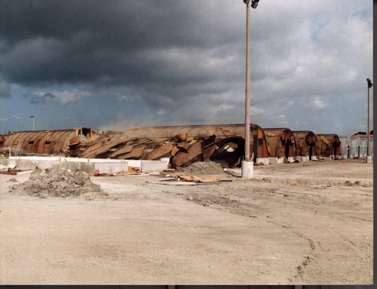 Demolition of quonset huts MCRDSD 1990